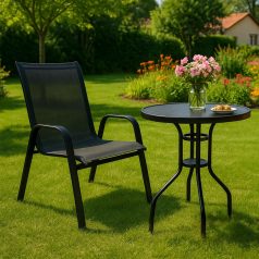 Kerti / erkély bútor szett, asztal + 2db szék