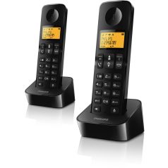 Philips D260 vezeték nélküli telefon fekete