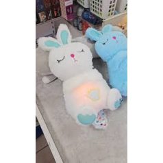   Plüss tentés nyuszi alvópajtás, alszik és lélegzik, hanggal és éjjeli fény, Lányos szín