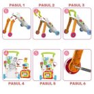 Baba járássegítő , készségfejlesztő és játékszett fény és hang effektekkel