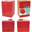 Bank automata érme, Elektronikus ,Készpénzes befizető pult mini széf 