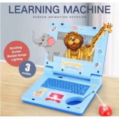   Interaktív laptop gyerekeknek , mozgó képernyővel és hanghatásokkal, kék