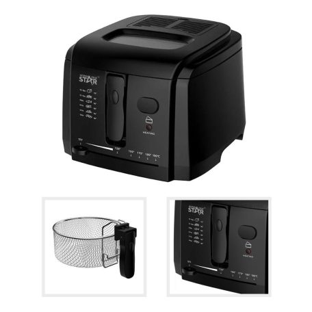 WinningStar , Olajsütő , 3 L , 1600 W , fekete