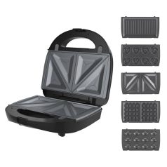   WinningStar - 5 az 1 -ben, Tapadásmentes melegszendvics sütő ,  750 W