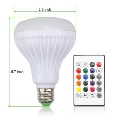   Bluetooth hangszórós RGB LED party izzó, E27, 12W, távirányítóval 