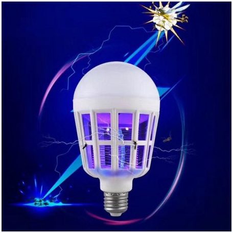 Szúnyogirtó LED izzó, 15W, E27 foglalattal
