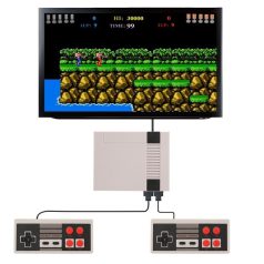   Retro mini videójáték konzol, 2db kontroller, 500 integrált játék, AV kábel 