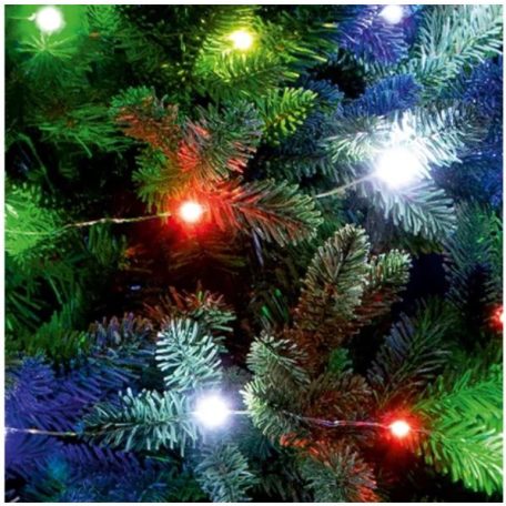 10m-es microLED elemes karácsonyi fényfüzér, 100LED-es, választható színben