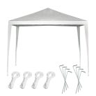 Kerti sátor, pavilon, party sátor, 3x3m, Fehér