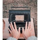 Gázfőző és sátorfűtő, Hordozható, Kempingezéshez és Horgászathoz,  Nagyméretű főzőráccsal