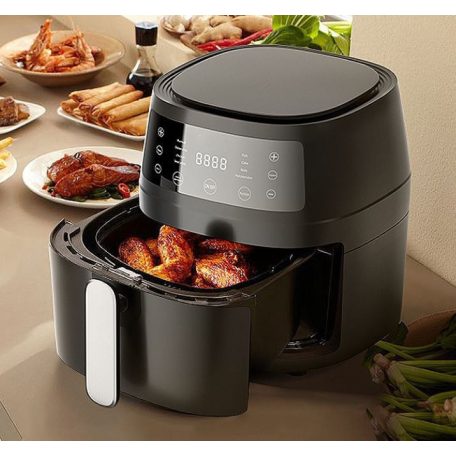  2400W légkeveréses sütő fekete