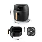  2400W légkeveréses sütő fekete