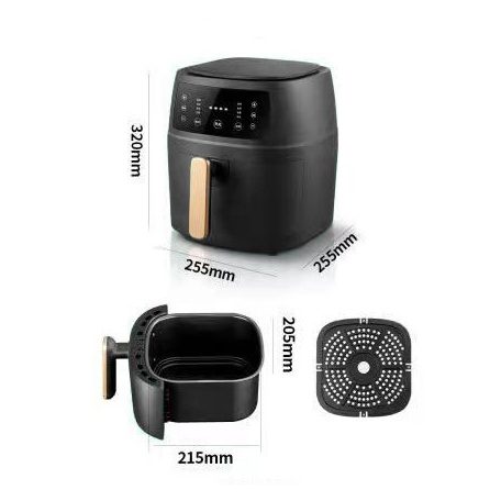  2400W légkeveréses sütő fekete