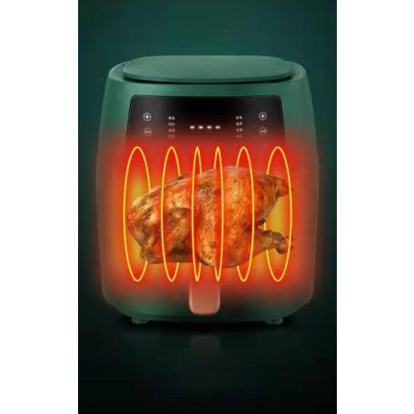  2400W légkeveréses sütő fekete