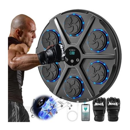 Falra szerelhető zenélő boxgép+kesztyű - Bluetooth, USB töltés, beépített hangszóró