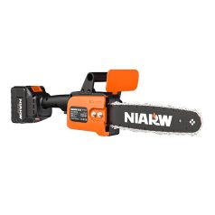   Hordozható, Niarw 12 hüvelykes elektromos láncfűrész szett, Lítium-ion akkumulátorral