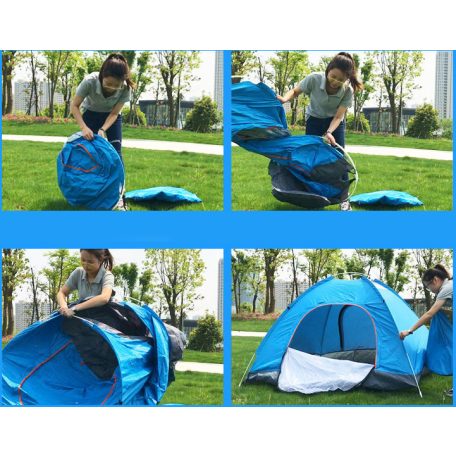 1 személyes kemping sátor 195x100x100cm