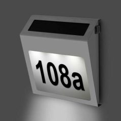 Napelemes LED házszámtábla