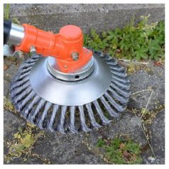   Térkő tisztító, gyomeltávolító kefe fűkaszához , 15 cm