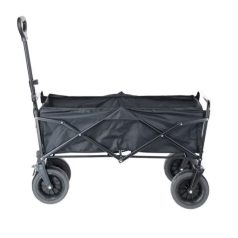   Összecsukható kézi szállítókocsi, 100kg teherbírás, 90L, 73×49×87 cm, fekete