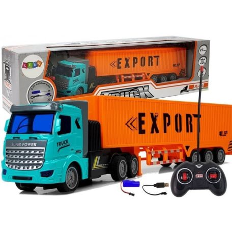 Távirányítós akkumulátoros export konténerszállító kamion