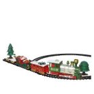 Karácsonyi önjáró kisvonat szett sínpályával, kiegészítőkkel