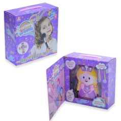   3 szintes összecsukható királylány formájú smink készlet gyerekeknek