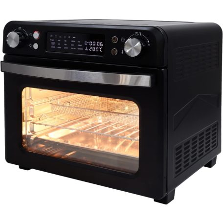 Abossk Air Digitális kijelzős légkeveréses sütő 25L 1700W - fekete