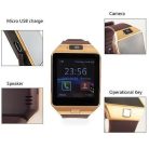  Bluetooth Smart Watch okosóra SIM kártya foglalattal kamerával, Arany 