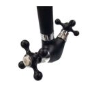 Retro kétkaros álló mosdó, mosogató csaptelep, Fekete