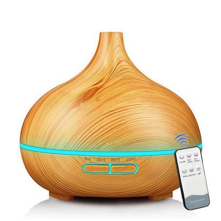 Fahatású aromaterápiás párologtató, diffuzor, ultrahangos párásító, 400ML