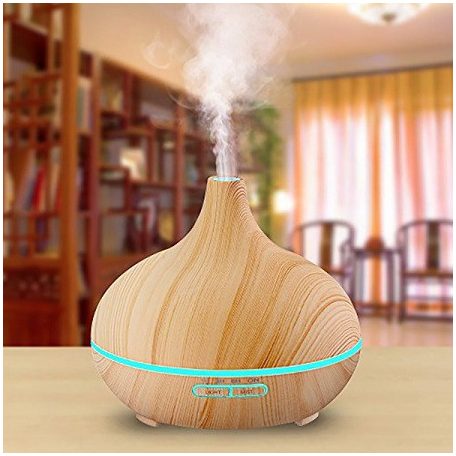 Fahatású aromaterápiás párologtató, diffuzor, ultrahangos párásító, 400ML