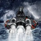 Nagy fényerejű 5 lámpás akkus fejlámpa 