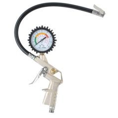 Kompresszor pisztoly mérőórával, 16 bar