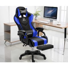 Likeregal 920 gamer szék lábtartóval - kék