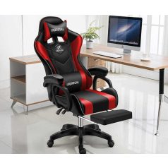 Likeregal 920 gamer szék lábtartóval - piros