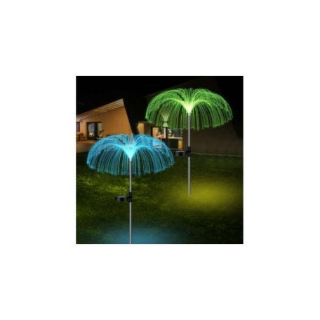 2db Napelemes RGB LED dekor pálma hangulatlámpa, kültéri