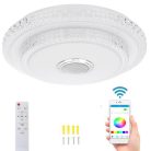 Smart Lamp - Intelligens RGBW dupla mennyezeti lámpa Bluetooth hangszóróval, 3000-6500K