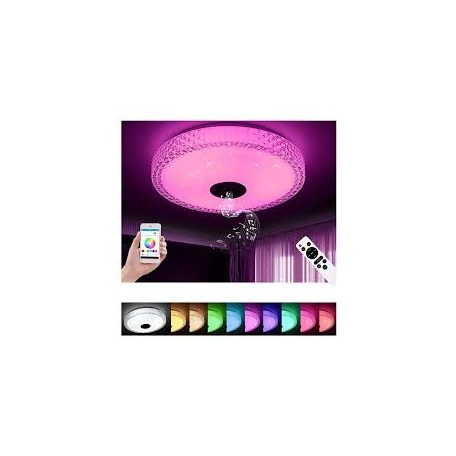 Smart Lamp - Intelligens RGBW mennyezeti lámpa Bluetooth hangszóróval, 3000-6500K