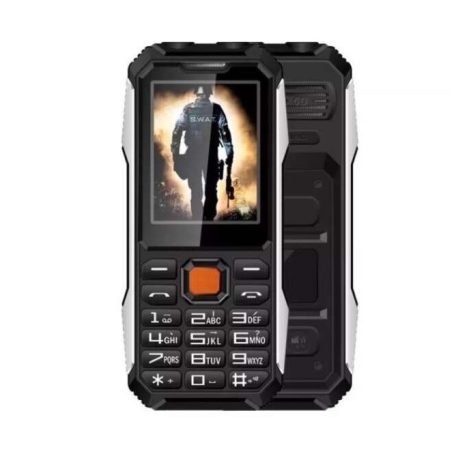 Kártyafüggetlen mobiltelefon, maroktelefon, ütésálló, Led lámpával