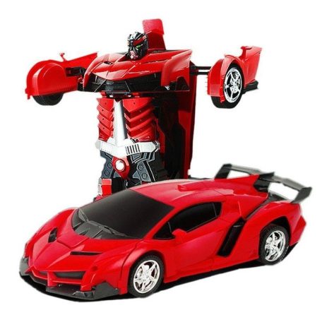 Transformers 2 in1 játék – robot szuperhőssé alakítható távirányítós autó, Piros