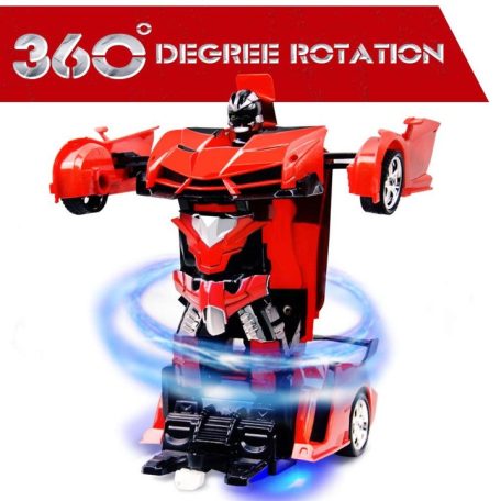 Transformers 2 in1 játék – robot szuperhőssé alakítható távirányítós autó, Piros