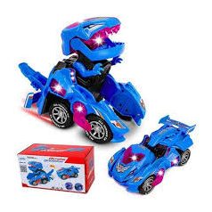   2in1 Transformer átváltozó dinoszaurusz autó LED világítással